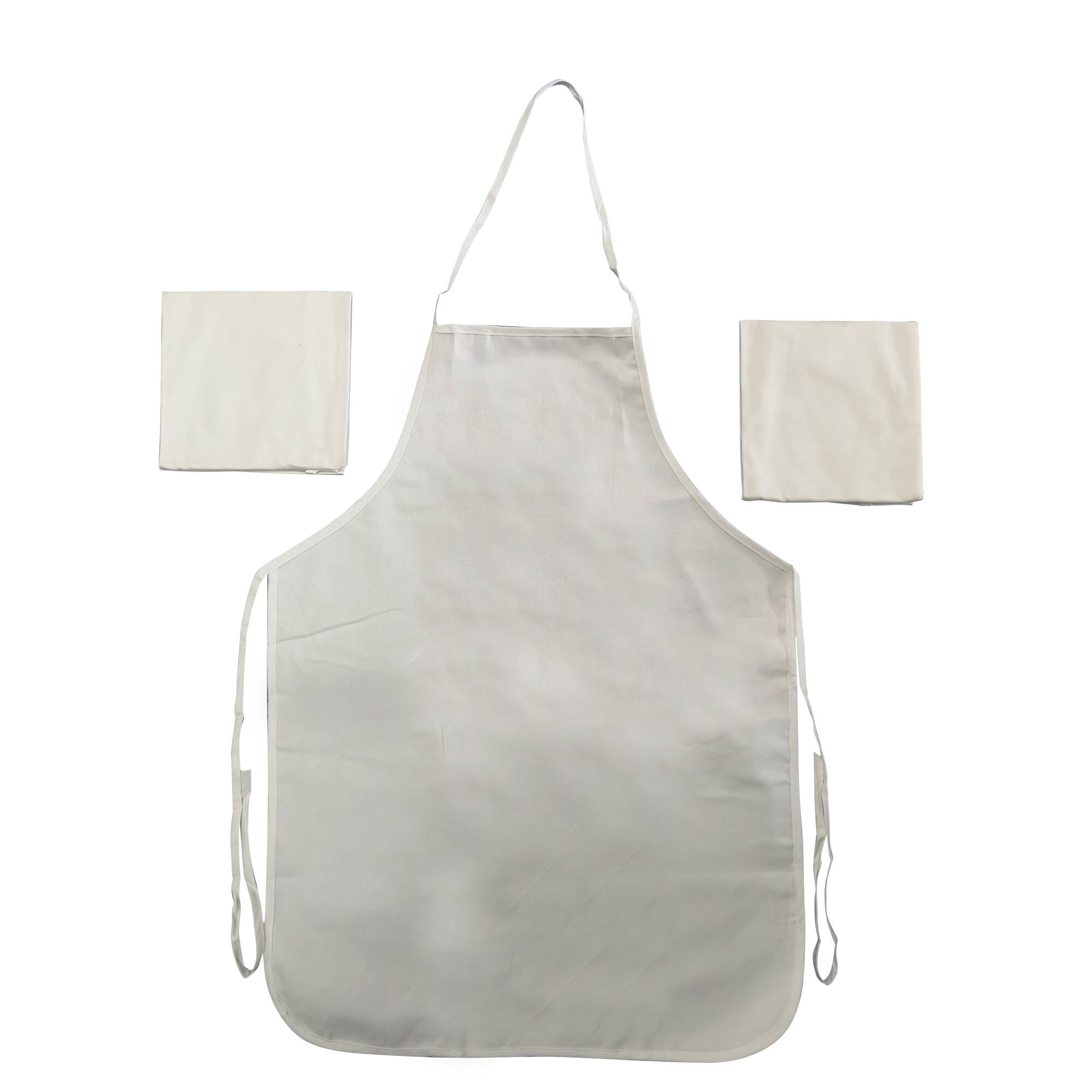 6 Packs: 3 ct. (18 total) Adult White Aprons by Make Market®